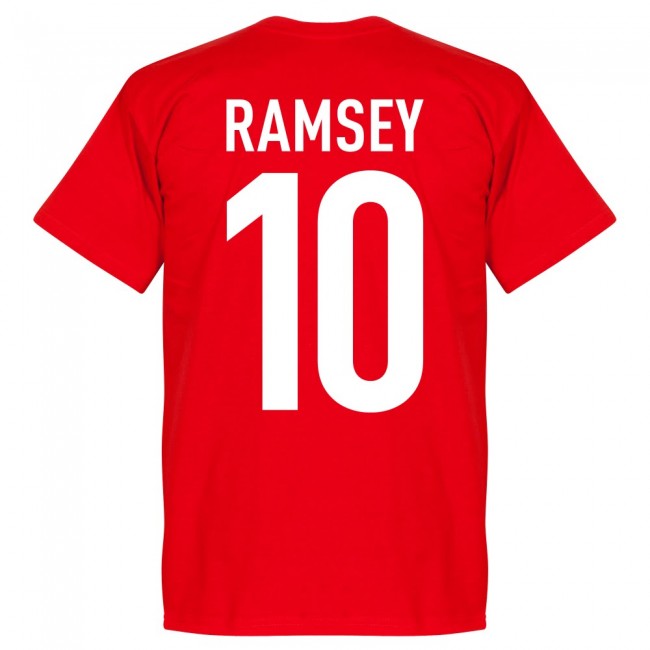 Wales Team Ramsey 10 T-Shirt - Red