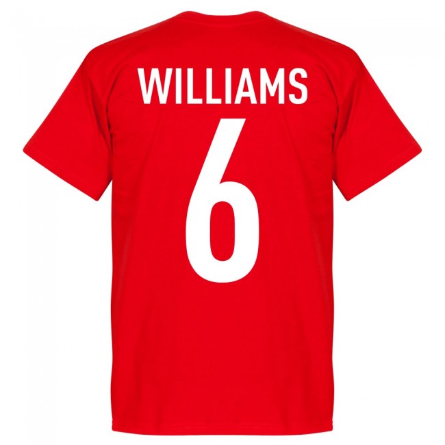 Wales Team Williams 6 T-Shirt - Red