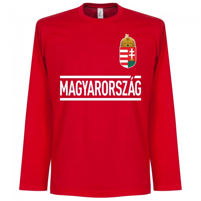 Hungary Szalai 11 Team L/S T-Shirt - Red