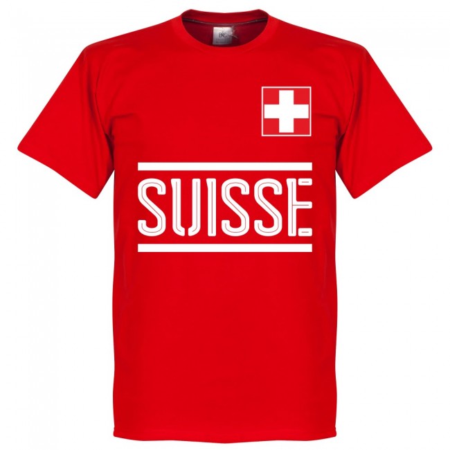 Switzerland Shaqiri Team T-Shirt - Red