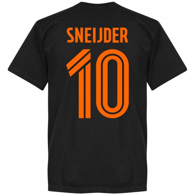 Holland Sneijder 10 Team T-Shirt - Black