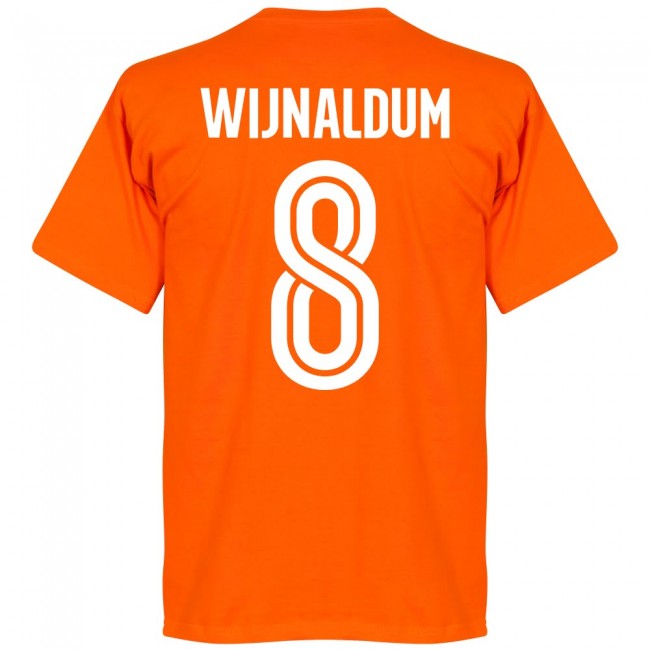 Holland Wijnaldum 8 Team T-Shirt - Orange