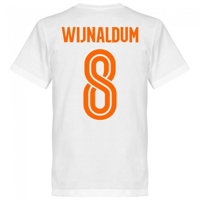 Holland Wijnaldum 8 Team T-Shirt - White