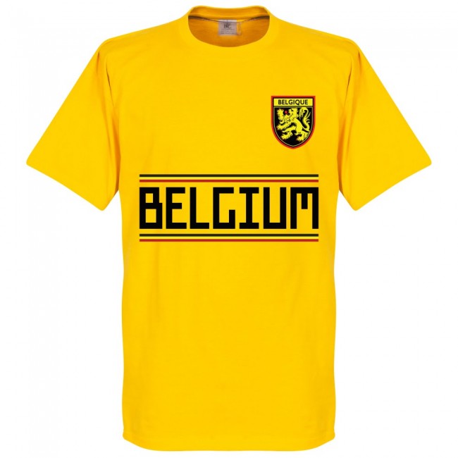 Belgium Mertens 14 Team T-Shirt - Yellow
