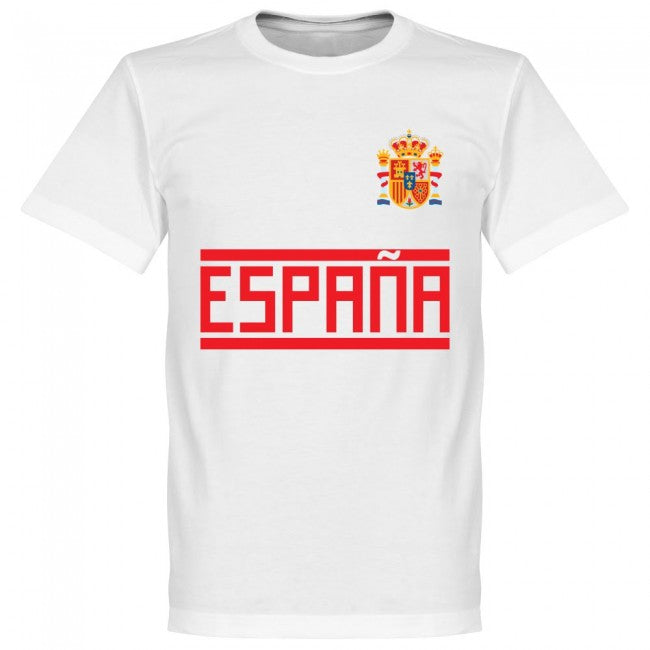 Spain Iniesta 6 Team T-Shirt - White