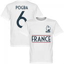 France Pogba 6 Team KIDS T-shirt - White