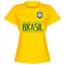 Brazil Team Womens Marta 10 T-shirt - Yellow