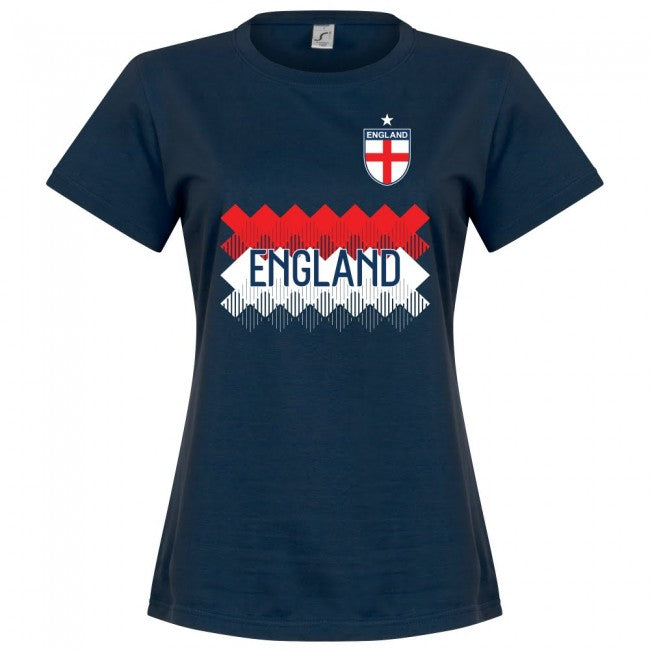England Kane 9 Team Womens T-Shirt - Navy