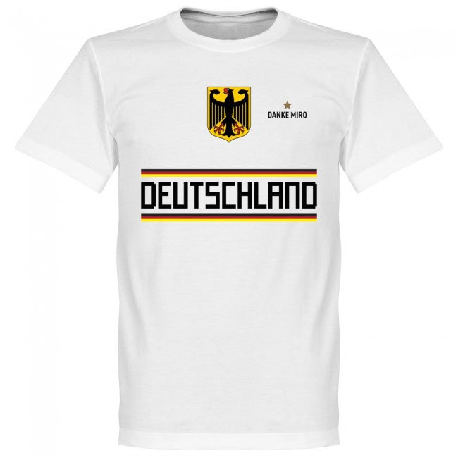 Germany Danke Miro Klose Team T-Shirt - White