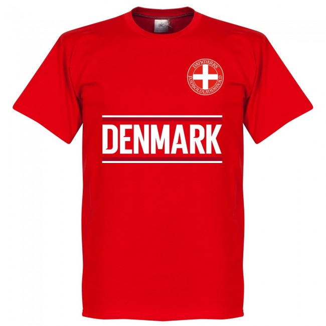 Denmark M. Laudrup 10 Gallery Team T-Shirt - Red