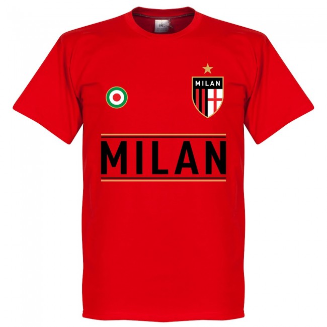 AC Milan Van Basten 9 Team T-Shirt - Red