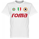 Roma Vintage Totti 10 Team T-Shirt - White