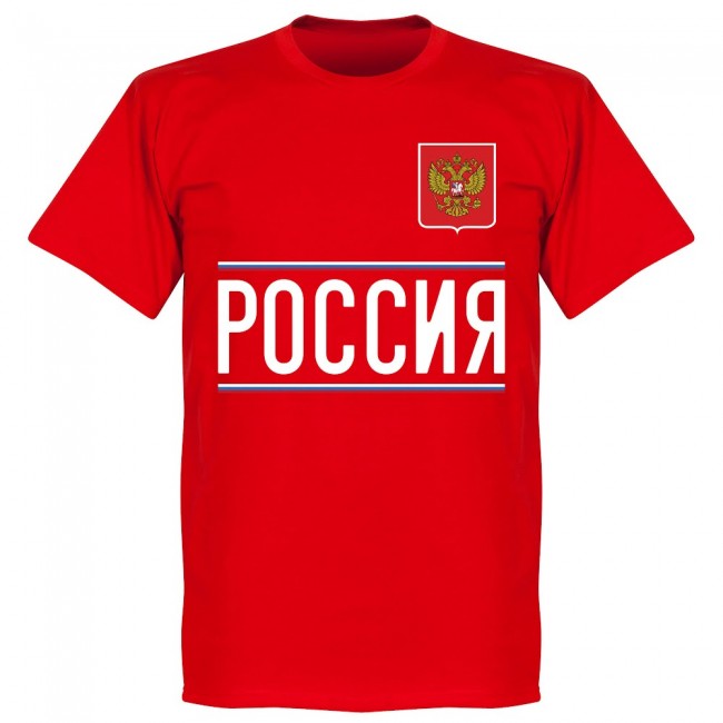 Russia Dzyuba 22 2020 Team T-Shirt - Red