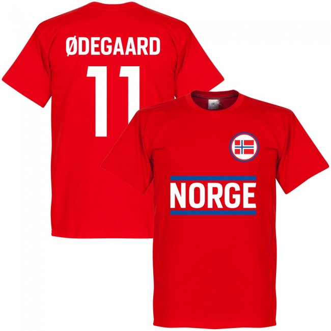 Norway Team Ødegaard 11 T-Shirt - Red