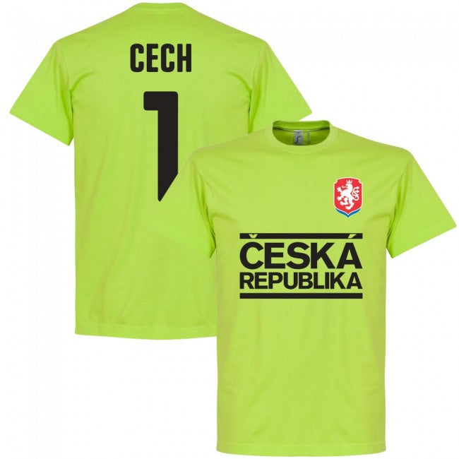 Czech Republic Cech Team T-shirt - Apple Green