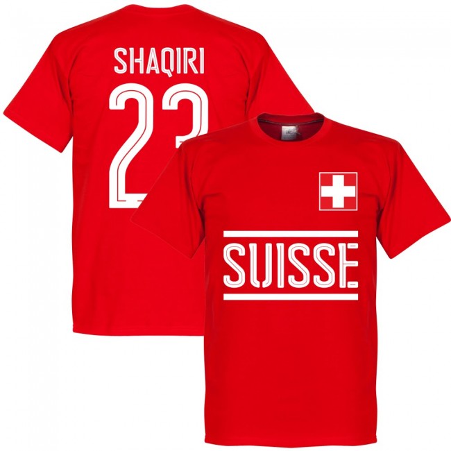 Switzerland Shaqiri Team T-Shirt - Red