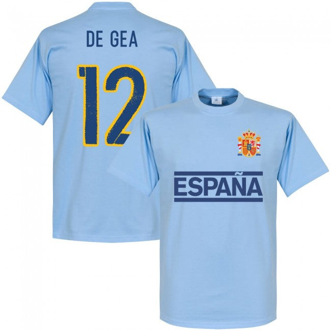 Spain De Gea Team T-shirt - Sky