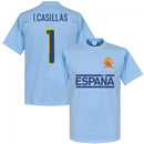 Spain Casillas Team T-shirt - Sky