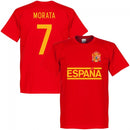 Spain Morata Team T-Shirt - Red