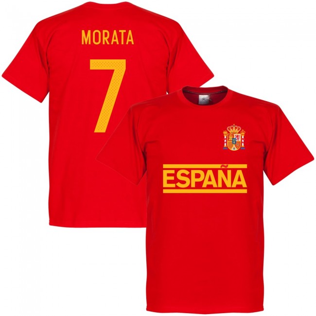 Spain Morata Team T-Shirt - Red