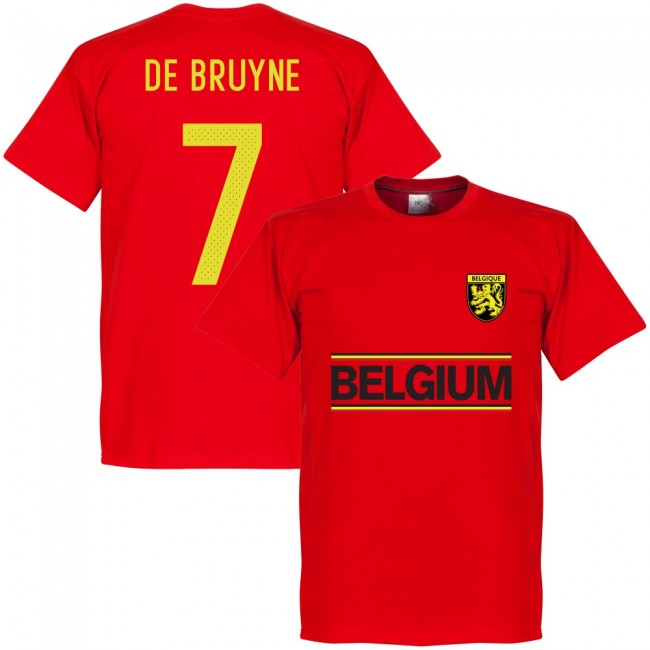 Belguim De Bruyne Team T-Shirt - Red