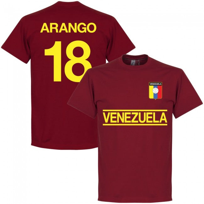 Venezuela Arango No.18 Team T-shirt - Deep Red