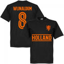 Holland Wijnaldum 8 Team T-Shirt - Black