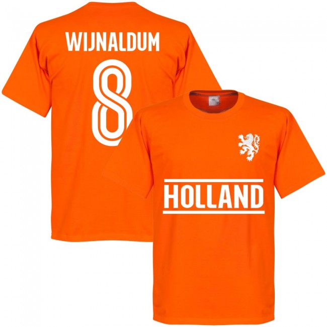 Holland Wijnaldum 8 Team T-Shirt - Orange