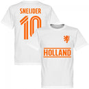 Holland Sneijder 10 Team T-Shirt - White