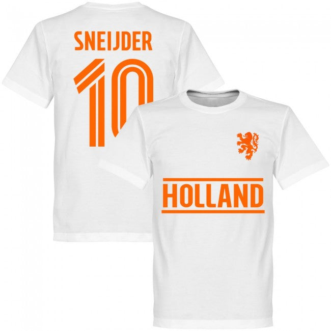 Holland Sneijder 10 Team T-Shirt - White