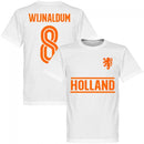 Holland Wijnaldum 8 Team T-Shirt - White