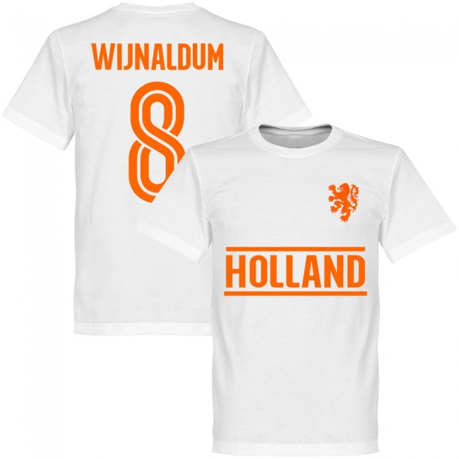 Holland Wijnaldum 8 Team T-Shirt - White