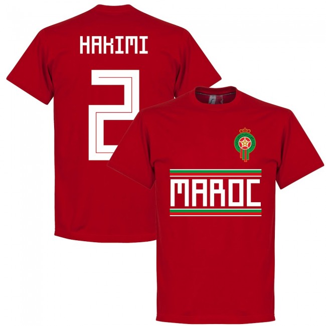 Morocco Hakimi Team T-Shirt - Red