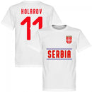 Serbia Kolarov 11 Team T-Shirt - White