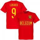 Belgium Lukaku 9 2020 Team T-Shirt - Red