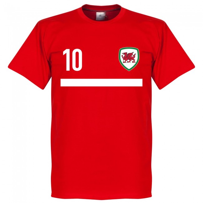 Wales Team Ramsey 10 T-Shirt - Red