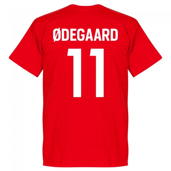 Norway Team Ødegaard 11 T-Shirt - Red