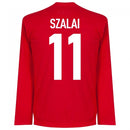 Hungary Szalai 11 Team L/S T-Shirt - Red