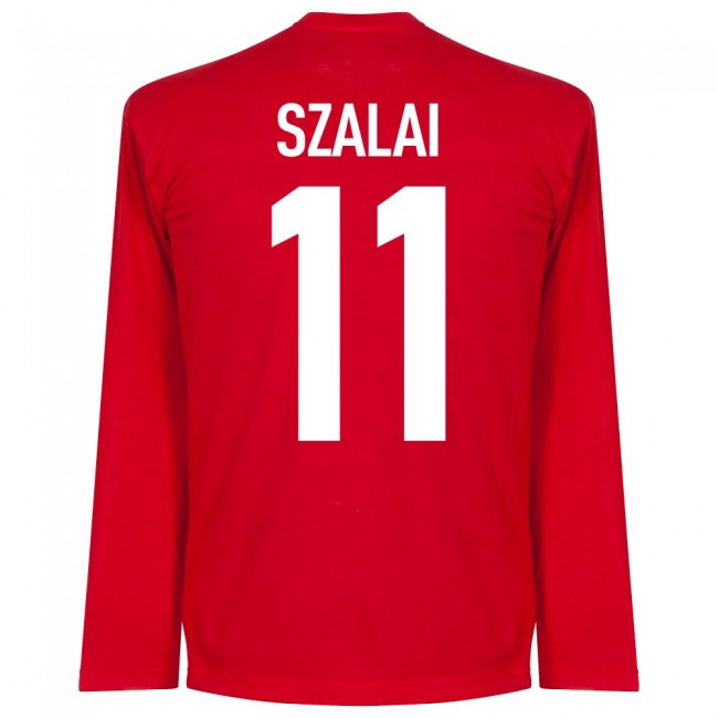 Hungary Szalai 11 Team L/S T-Shirt - Red