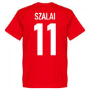 Hungary Szalai 11 Team T-Shirt - Red