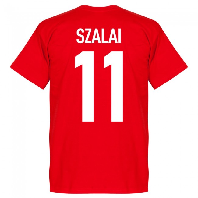 Hungary Szalai 11 Team T-Shirt - Red
