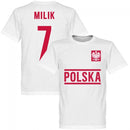 Poland Milik Team T-shirt - White