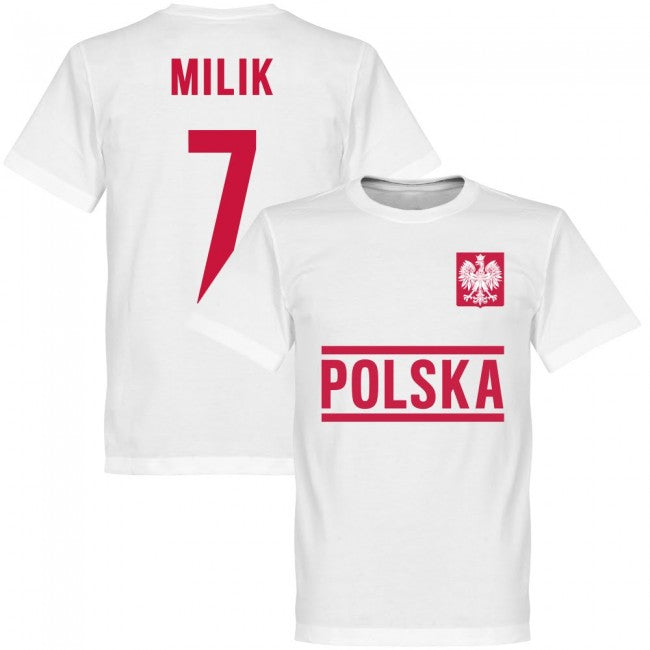 Poland Milik Team T-shirt - White