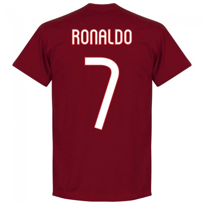 Portugal Ronaldo 7 Team KIDS T-Shirt - Maroon