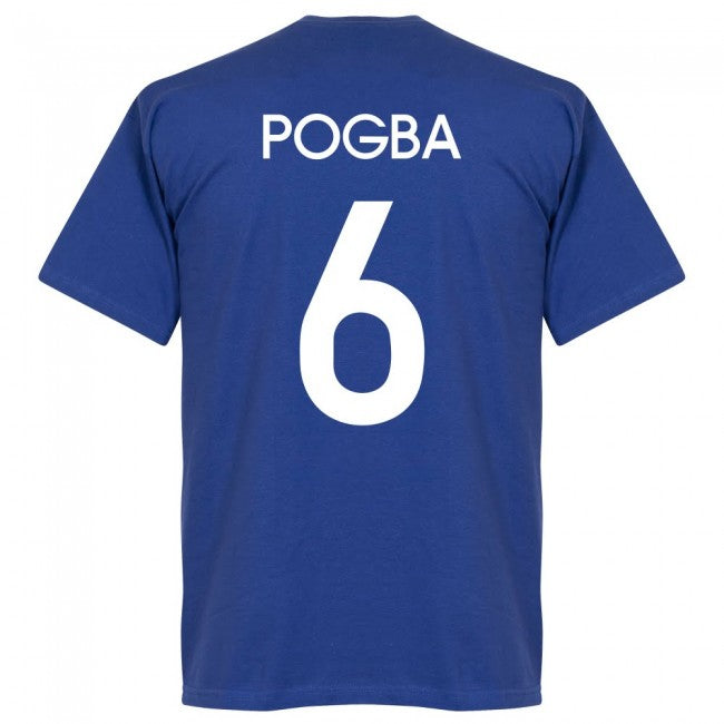 France Pogba No6 Team T-Shirt - Royal