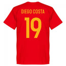 Spain Team Diego Costa Team T-Shirt - Red