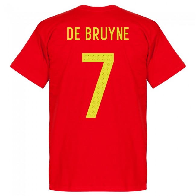 Belguim De Bruyne Team T-Shirt - Red