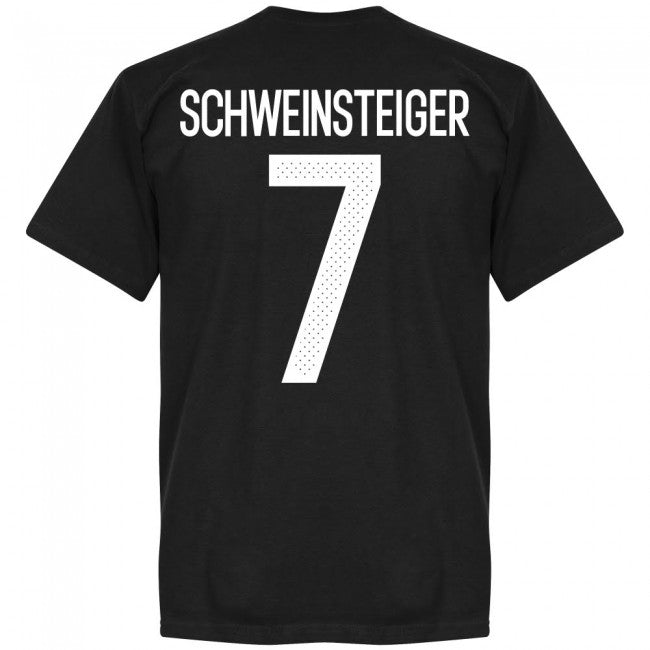 Germany Schweinsteiger 7 Team T-Shirt - Black