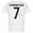 Germany Schweinsteiger 7 Team T-Shirt - White - Terrace Gear