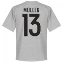 Germany Muller 13 Team T-Shirt - Grey - Terrace Gear